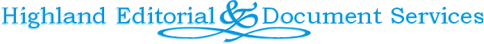 Highland Editorial & Document Services logo